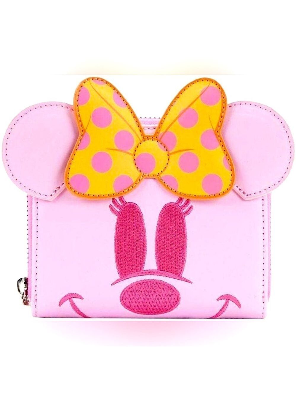 Loungefly Disney Minnie Mouse Glow In The Dark Pink Wallet New